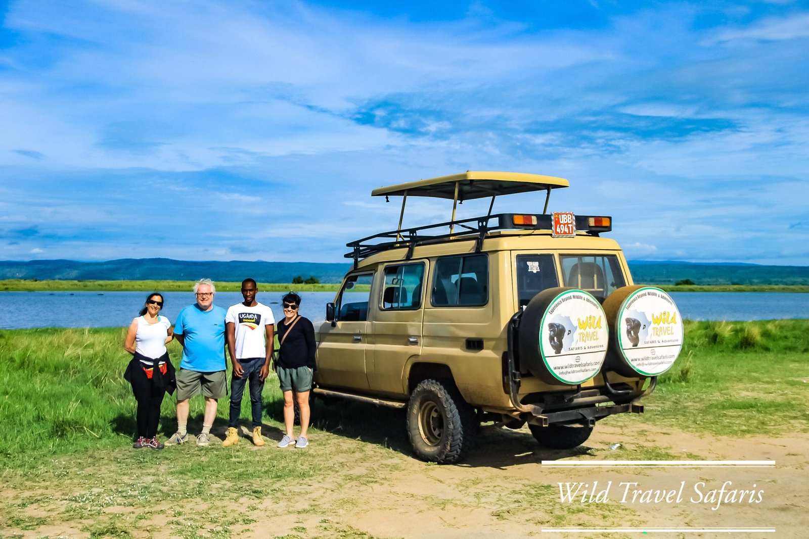Safari adventure through an African wildlife landscape